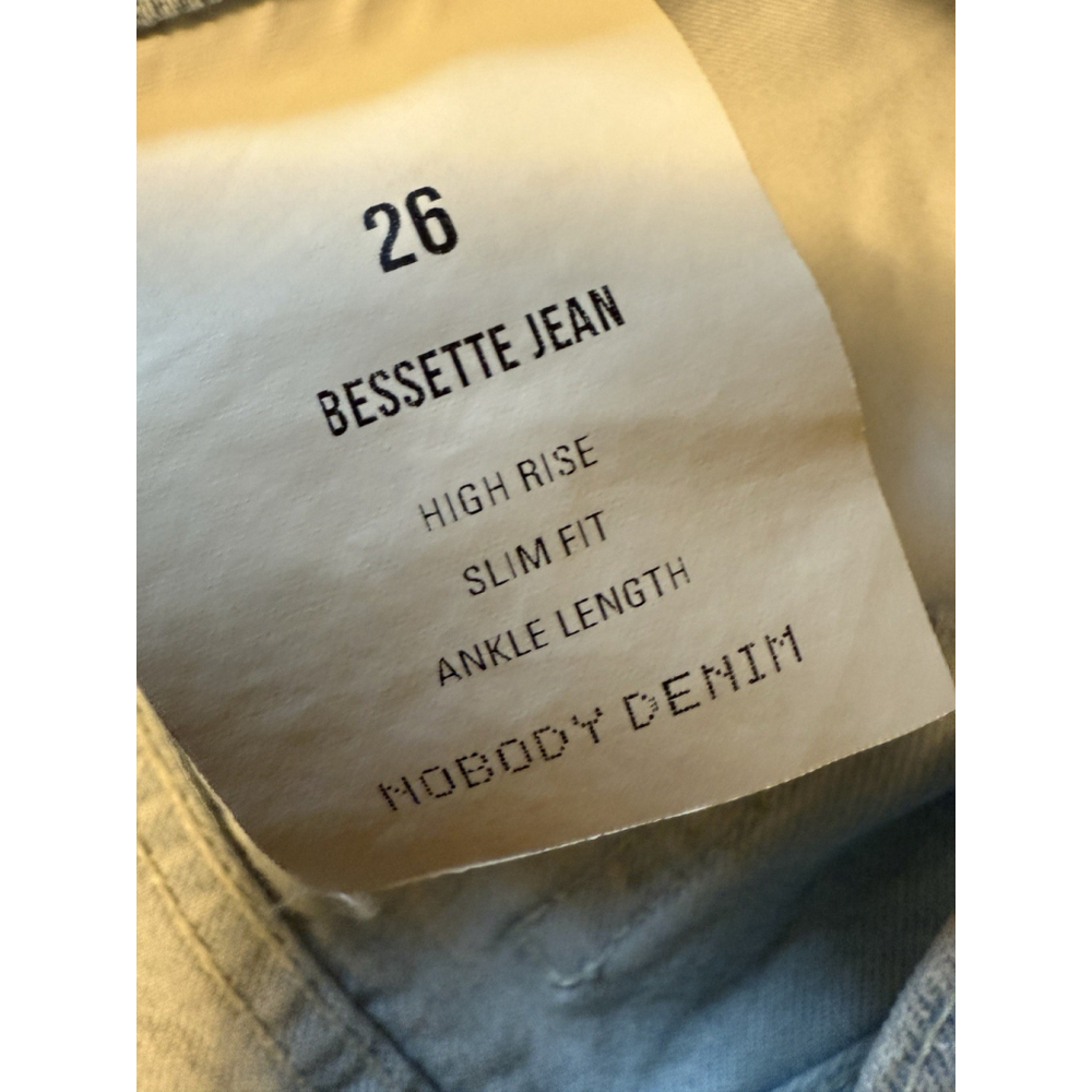 Nobody Denim Jeans Bessette High Rise Slim Fit Ankle Length Size 26 Women’s Nwt — image 6 of 8